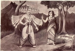 Ravana with Vedavathi