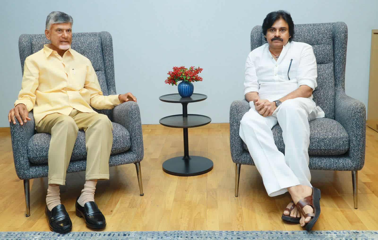 Chadra babu met Pawan Kalyan