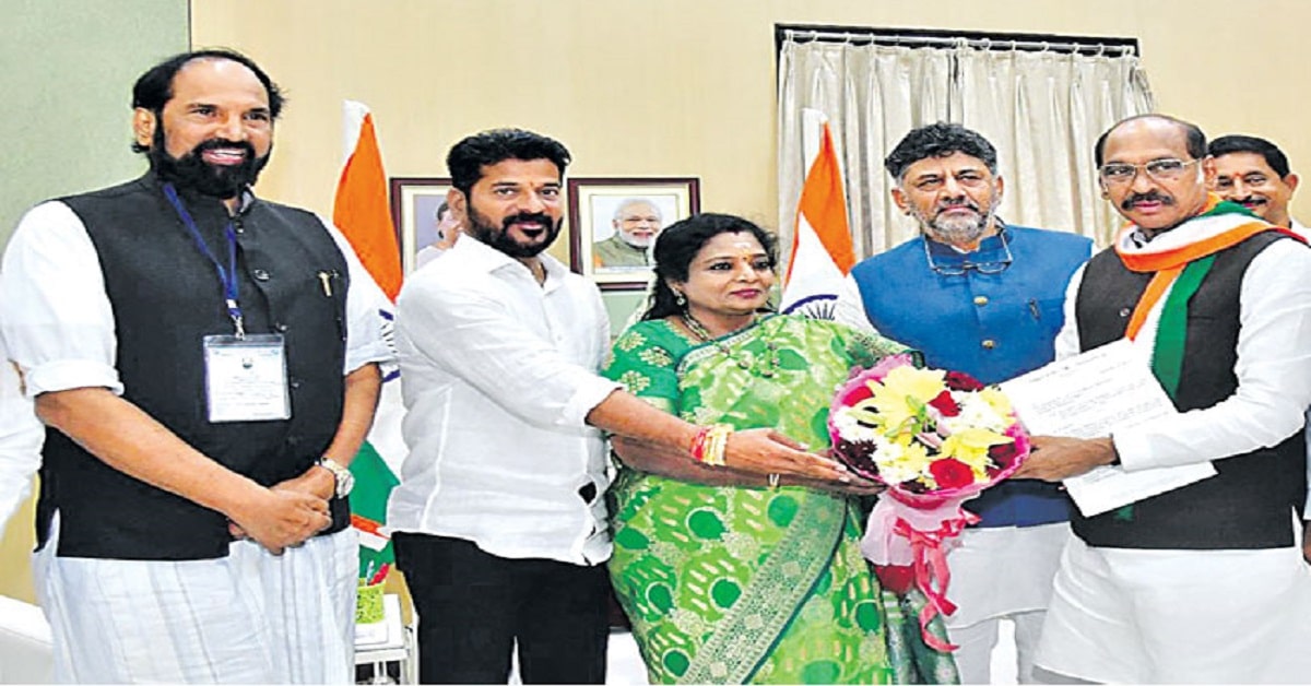 Telangana Congress met Governor